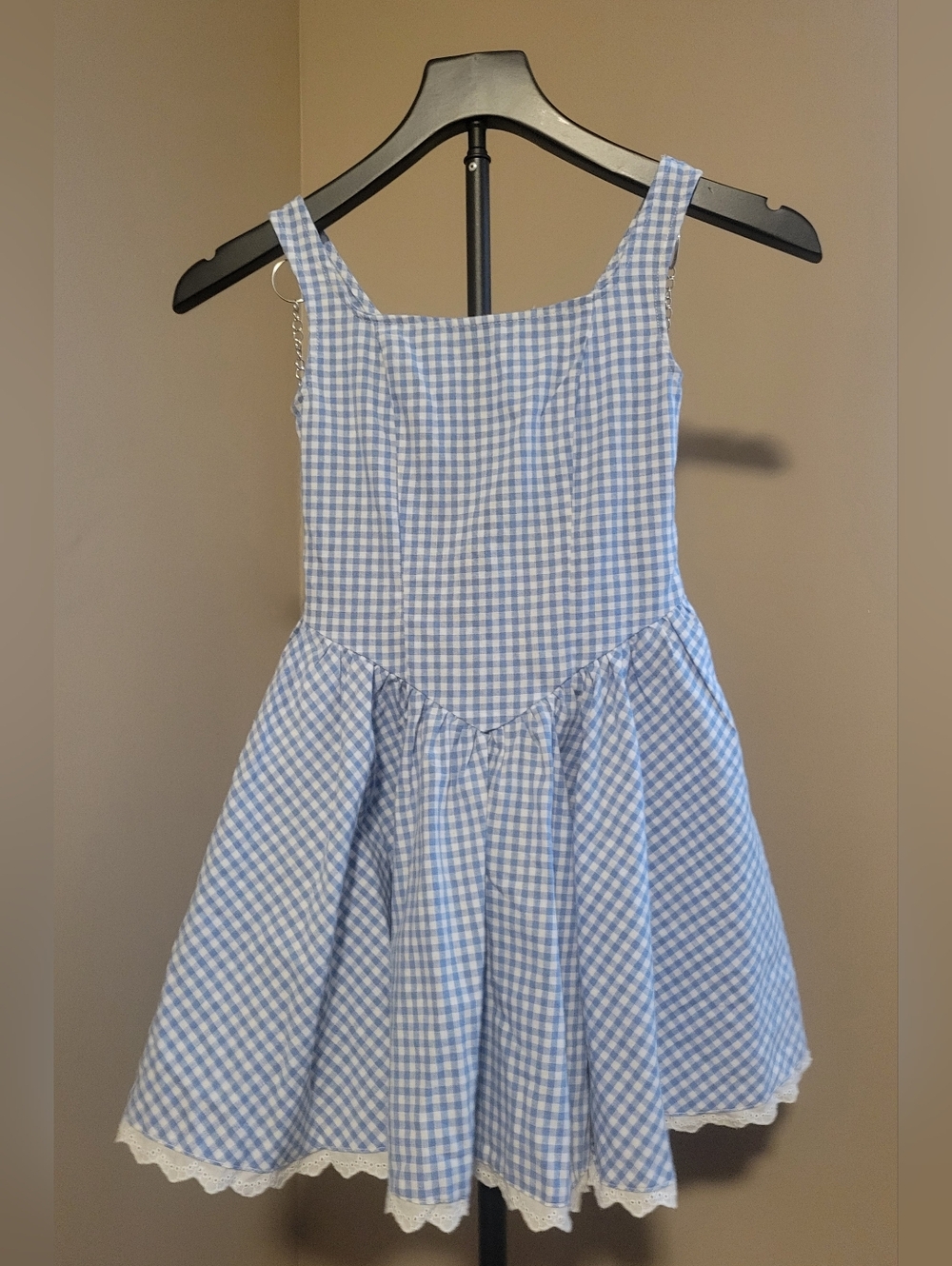 Full Tilt Blue and White Gingham Sundress